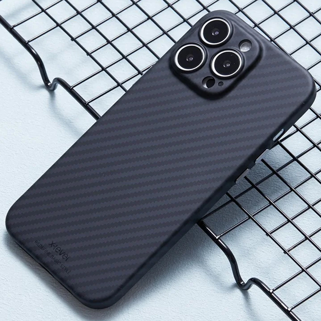 iPhone 16 Pro Max Back Cover Carbon Fiber Case